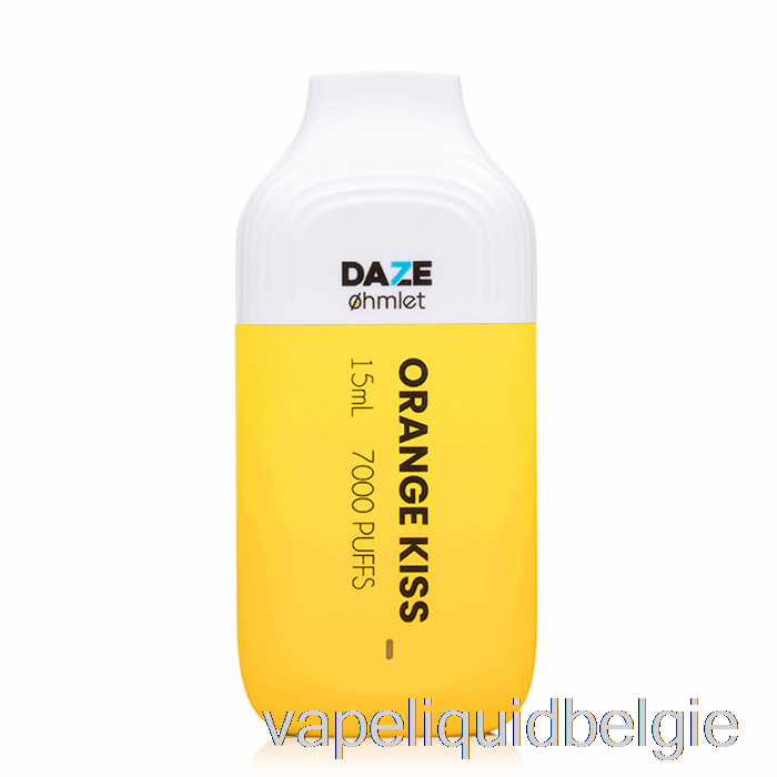 Vape-vloeistof 7 Daze Ohmlet 7000 0% Nul Nicotine Wegwerpbare Oranje Kus
